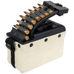 Magazynek pudełkowy ASG A&K do replik M249 elektryczny Tan - 2000 kulek