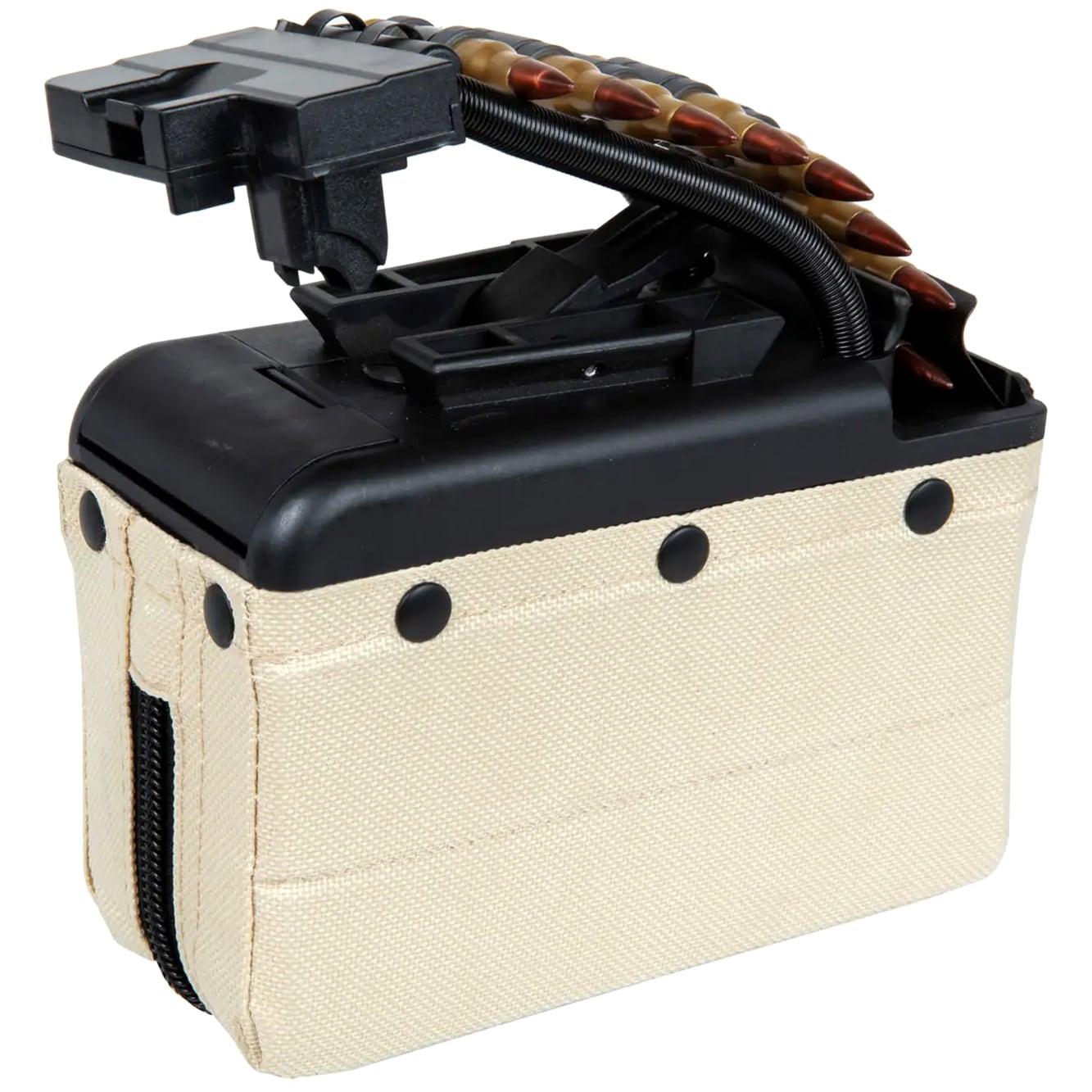 Magazynek pudełkowy ASG A&K do replik M249 elektryczny Tan - 2000 kulek