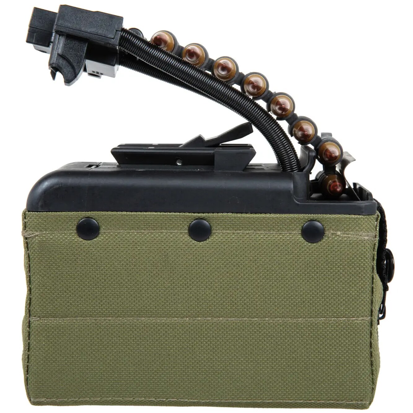Magazynek pudełkowy ASG A&K do replik M249 elektryczny Olive - 2000 kulek