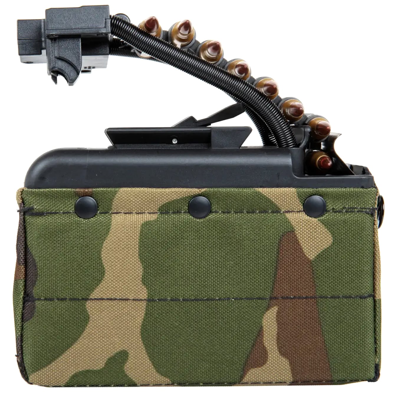 Magazynek pudełkowy ASG A&K do replik M249 elektryczny Woodland - 2000 kulek