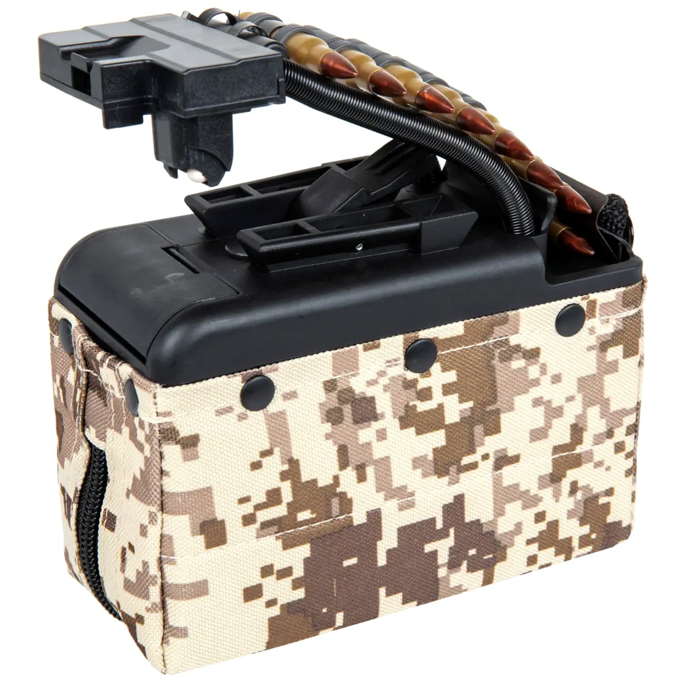 Magazynek pudełkowy ASG A&K do replik M249 elektryczny Digital Desert - 2000 kulek