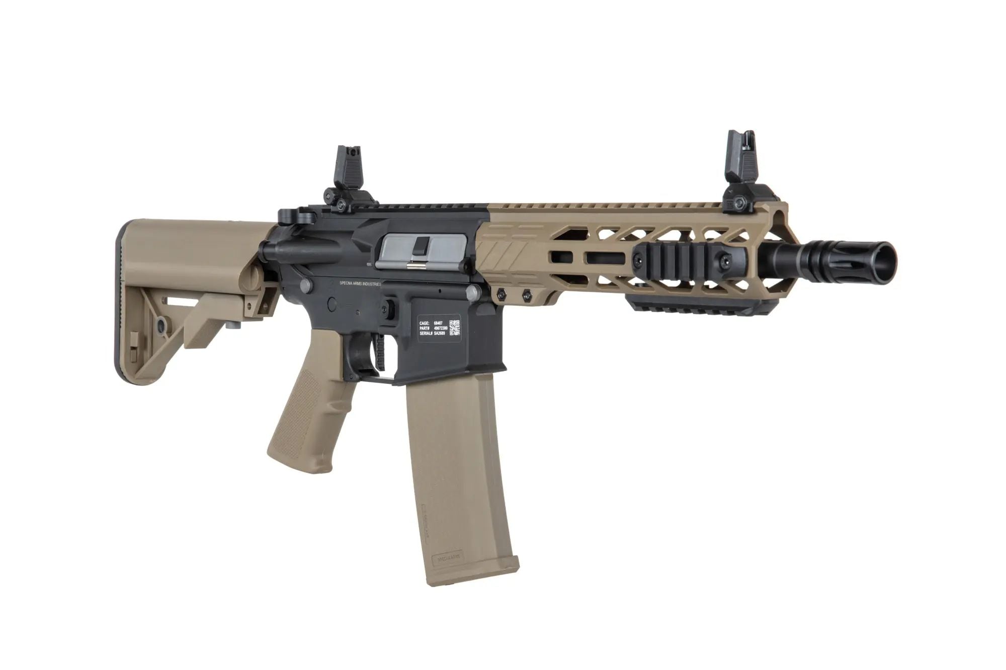 Karabinek szturmowy AEG Specna Arms SA-F08 Flex HAL ETU - Half-Tan