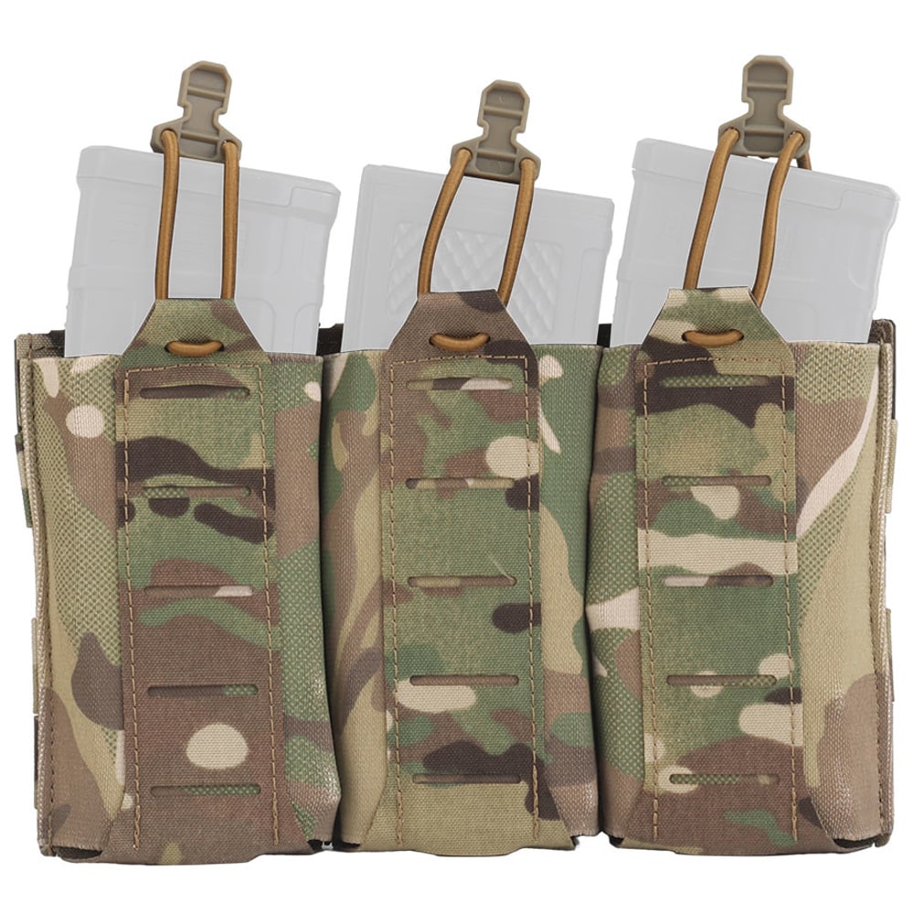 Potrójna ładownica Wosport na magazynki karabinowe - MultiCam