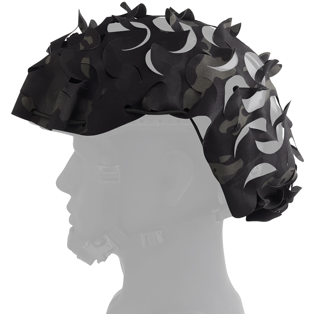 Uniwersalne maskowanie na hełm Wosport Laser Cut Cover - MultiCam Black