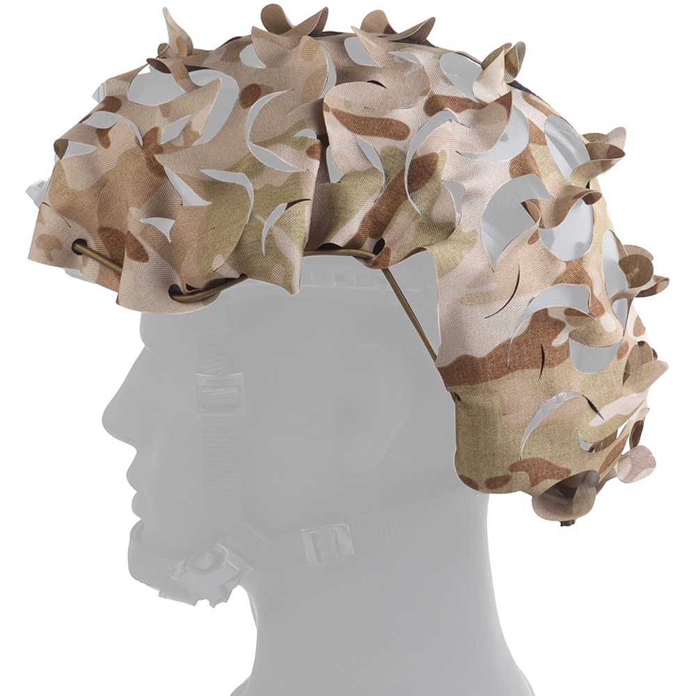 Uniwersalne maskowanie na hełm Wosport Laser Cut Cover - MultiCam Arid