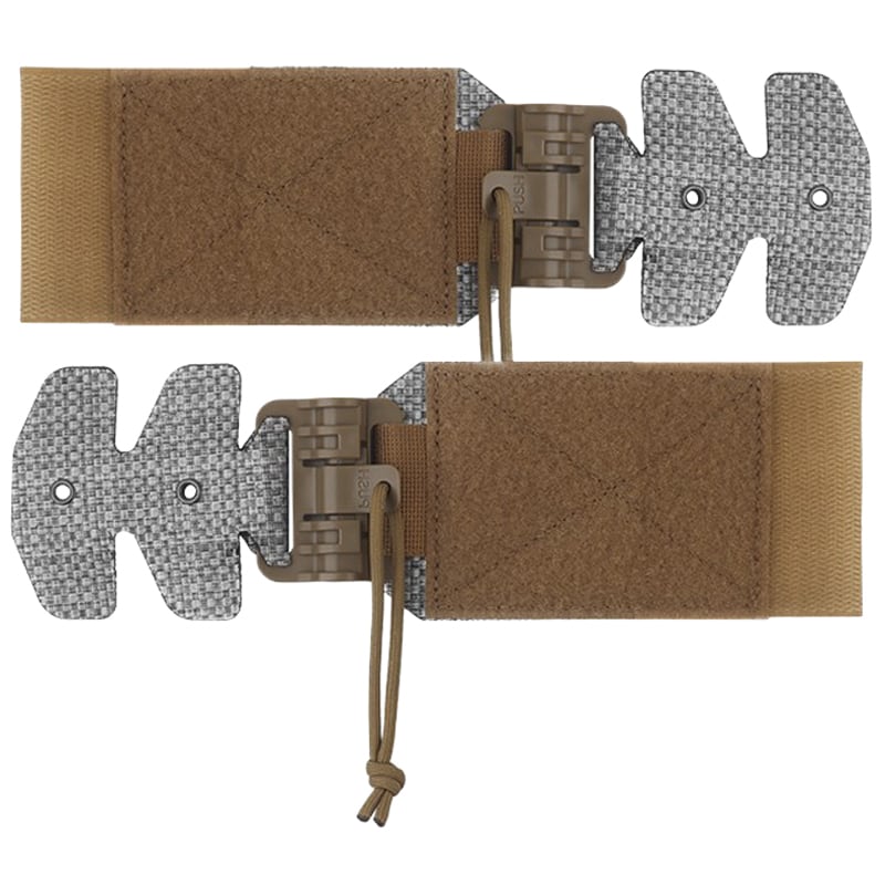 Zestaw adapterów QD Wosport do kamizelek taktycznych - Coyote Brown