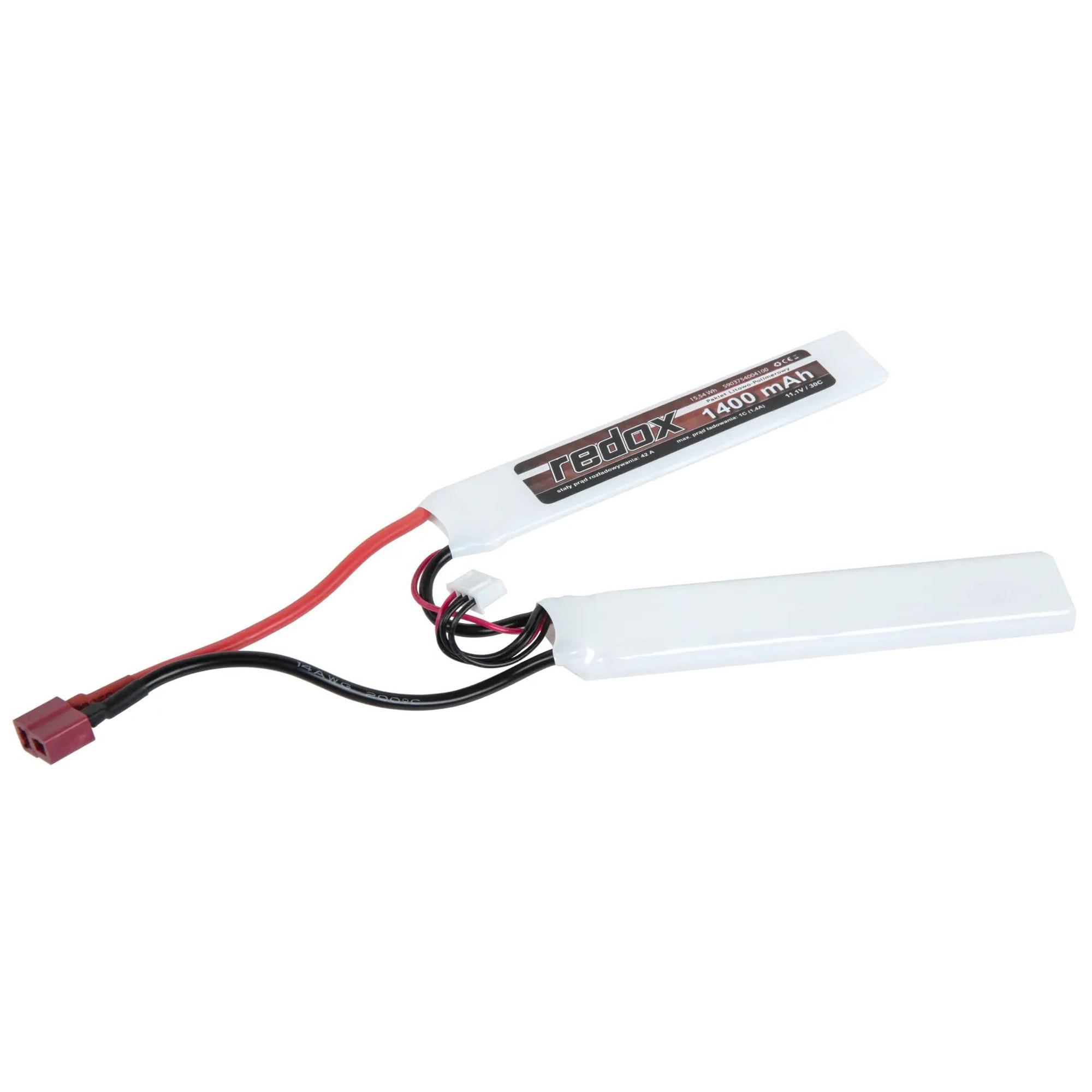 Akumulator ASG Redox Li-Po (2+1) 30C SC Dean 11,1V 1400 mAH