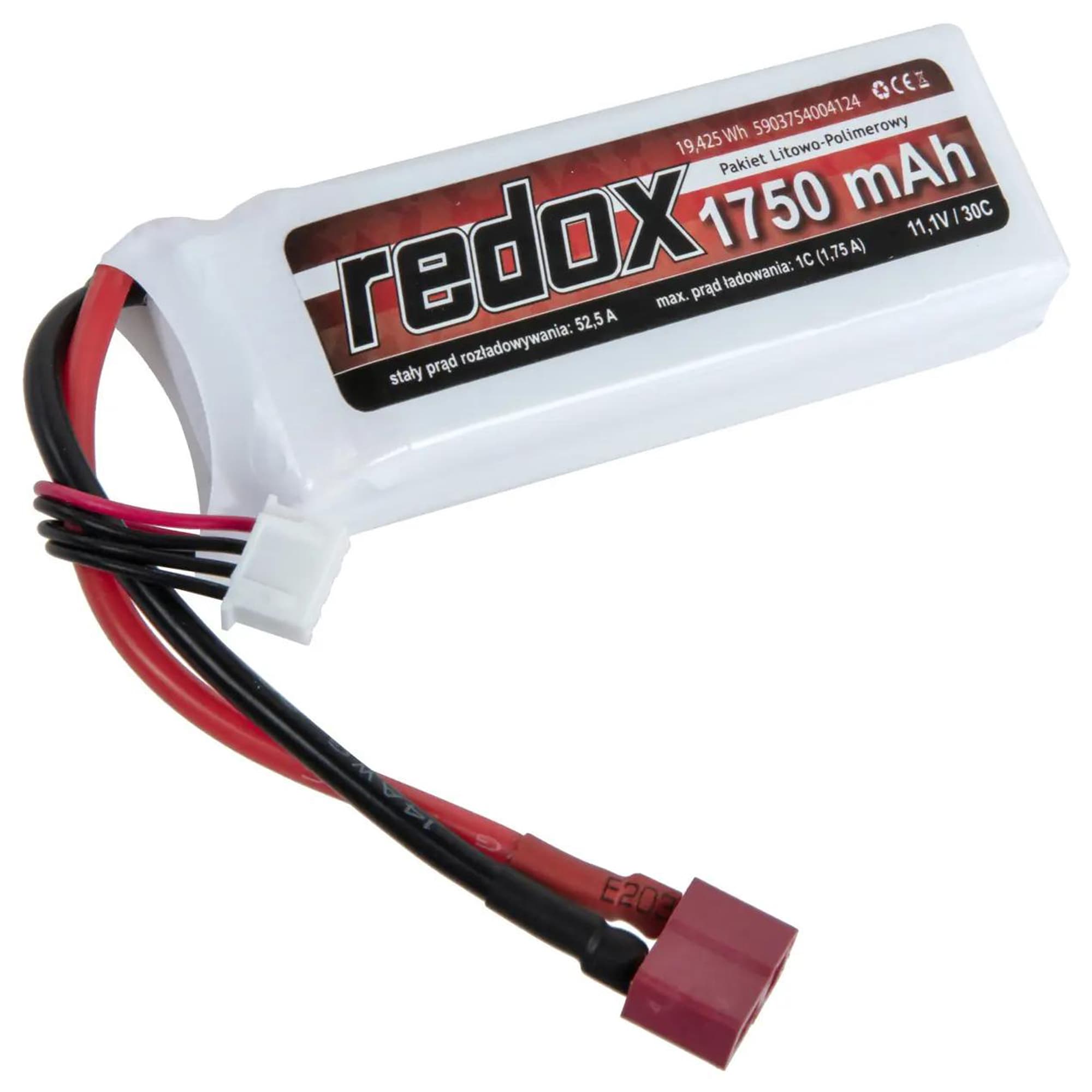 Akumulator ASG Redox Li-Po 30C SC Dean 7,4 V 1750 mAH