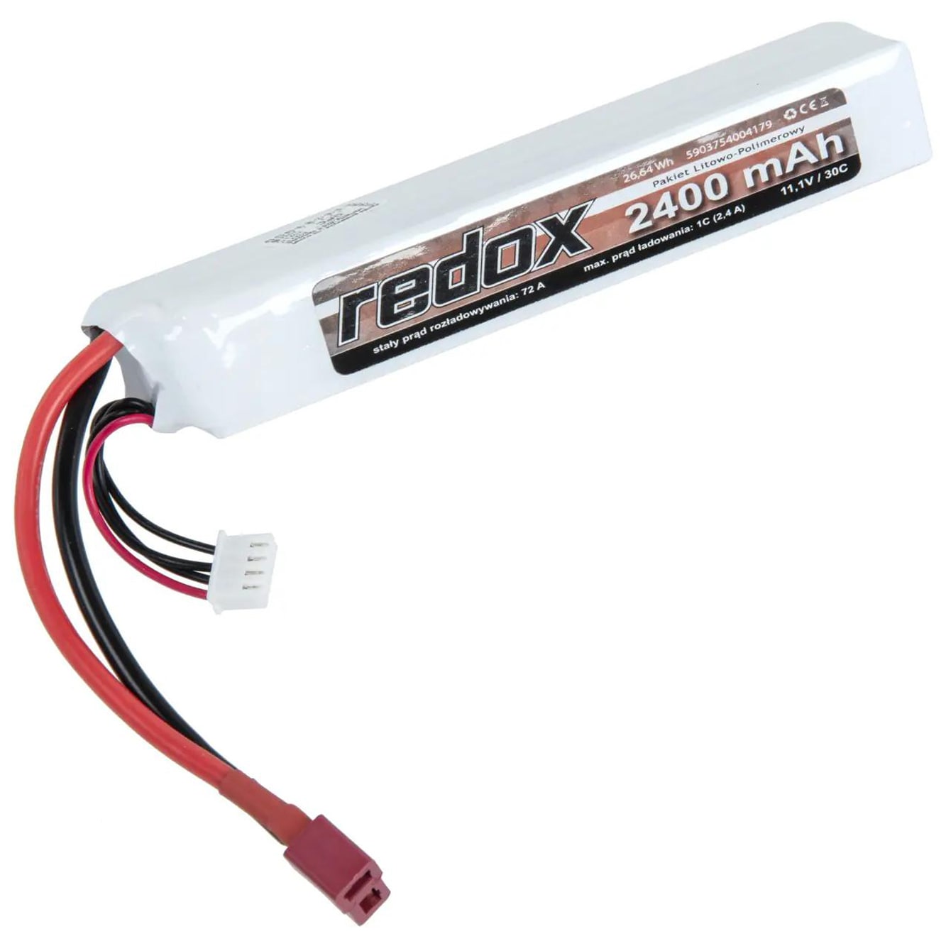 Акумулятор ASG Redox Li-Po 30C SC Dean 11,1В 2400 мАг