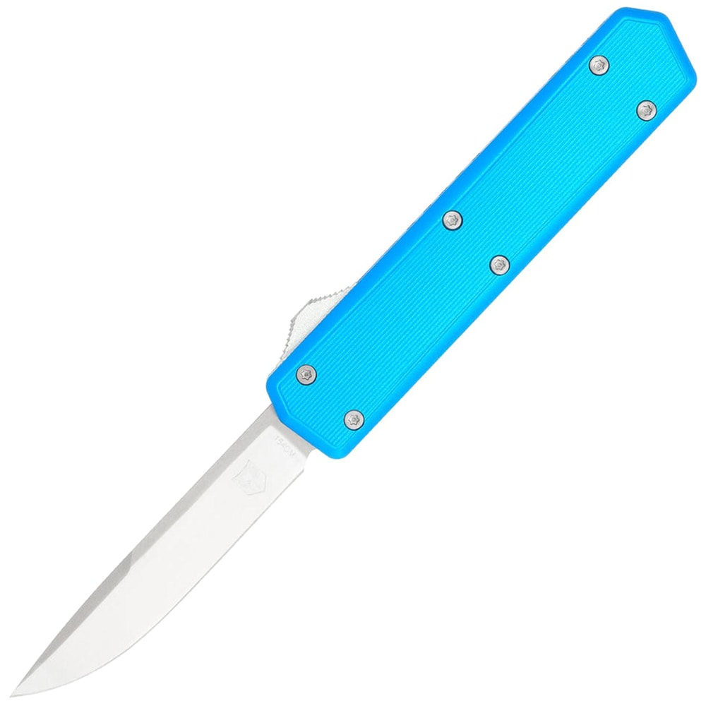Nóż sprężynowy CobraTec OTF Stealth Drop-Point - Blue