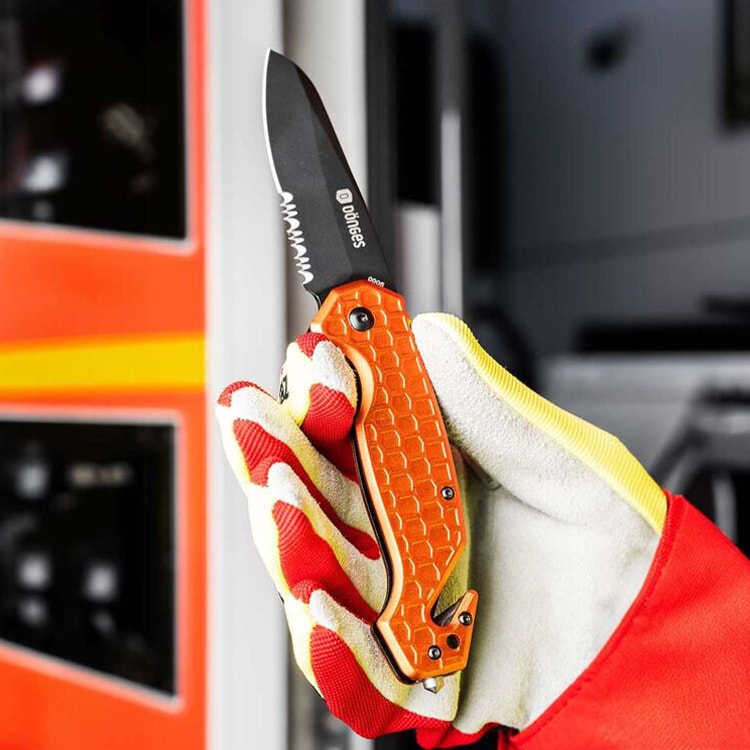 Nóż składany ratowniczy Dönges Basic Rescue - Orange