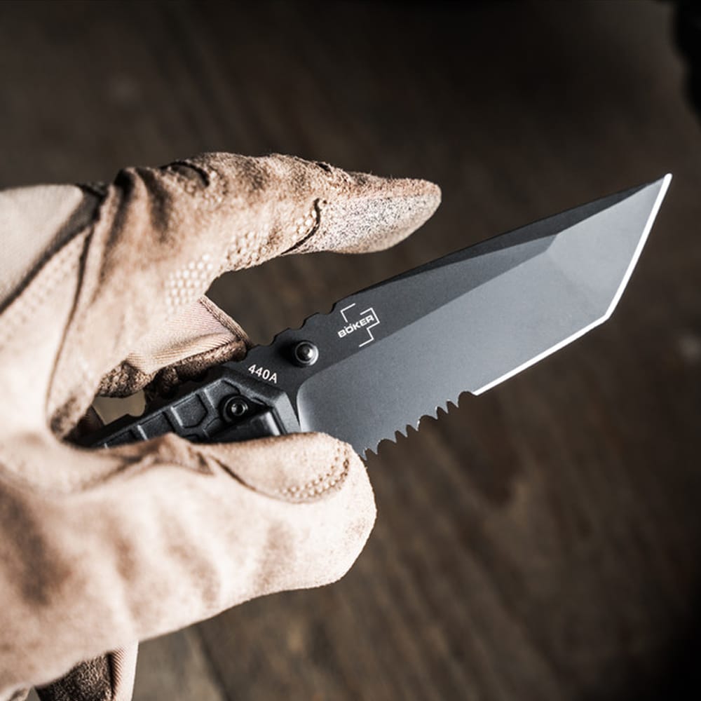 Nóż składany ratowniczy Dönges Basic Tactical - Black