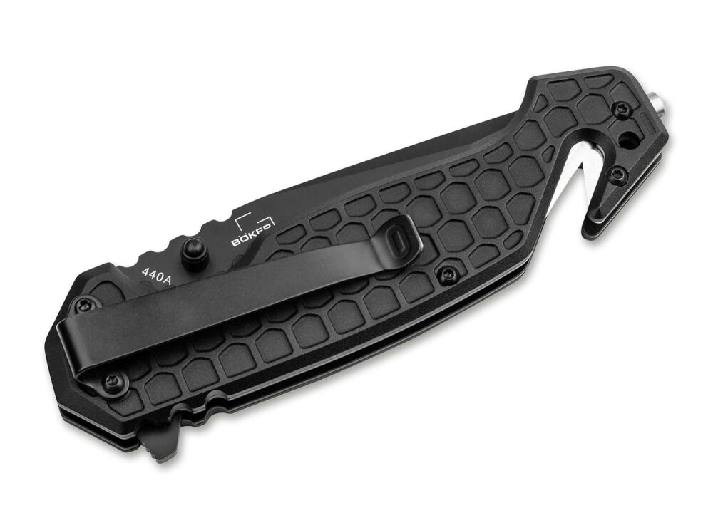 Nóż składany ratowniczy Dönges Basic Tactical - Black
