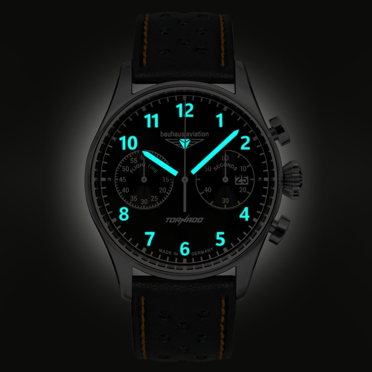 Zegarek Bauhaus Aviation Tornado Quartz 27705 - Black/Orange