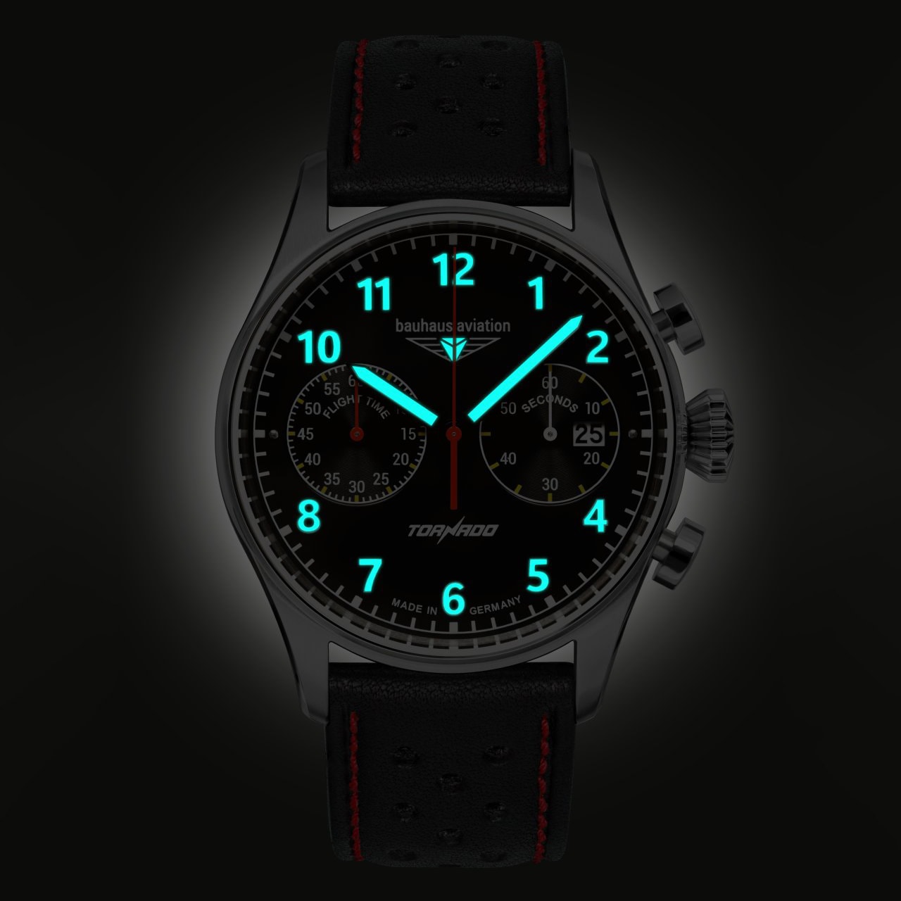 Zegarek Bauhaus Aviation Tornado Quartz 27702 - Black/White