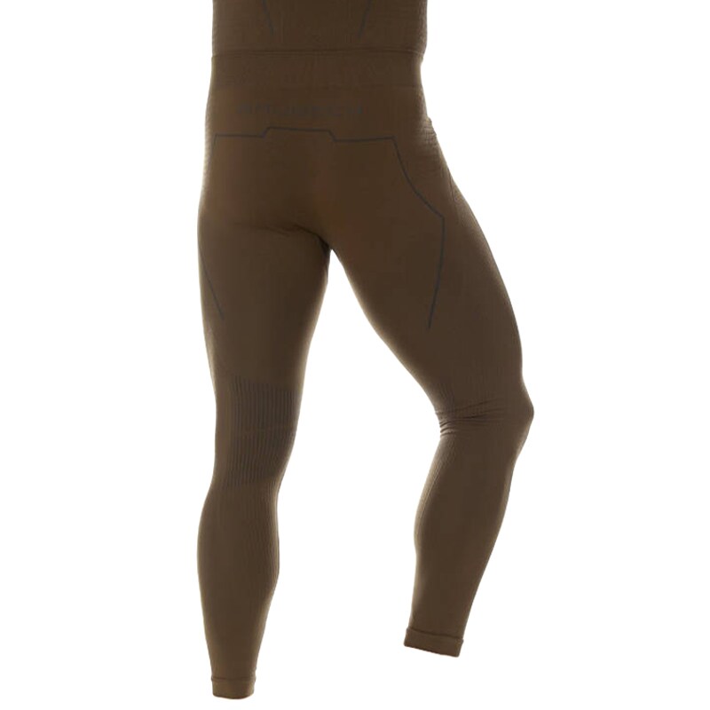 Legginsy termoaktywne Brubeck Thermo Nilit Heat - Khaki