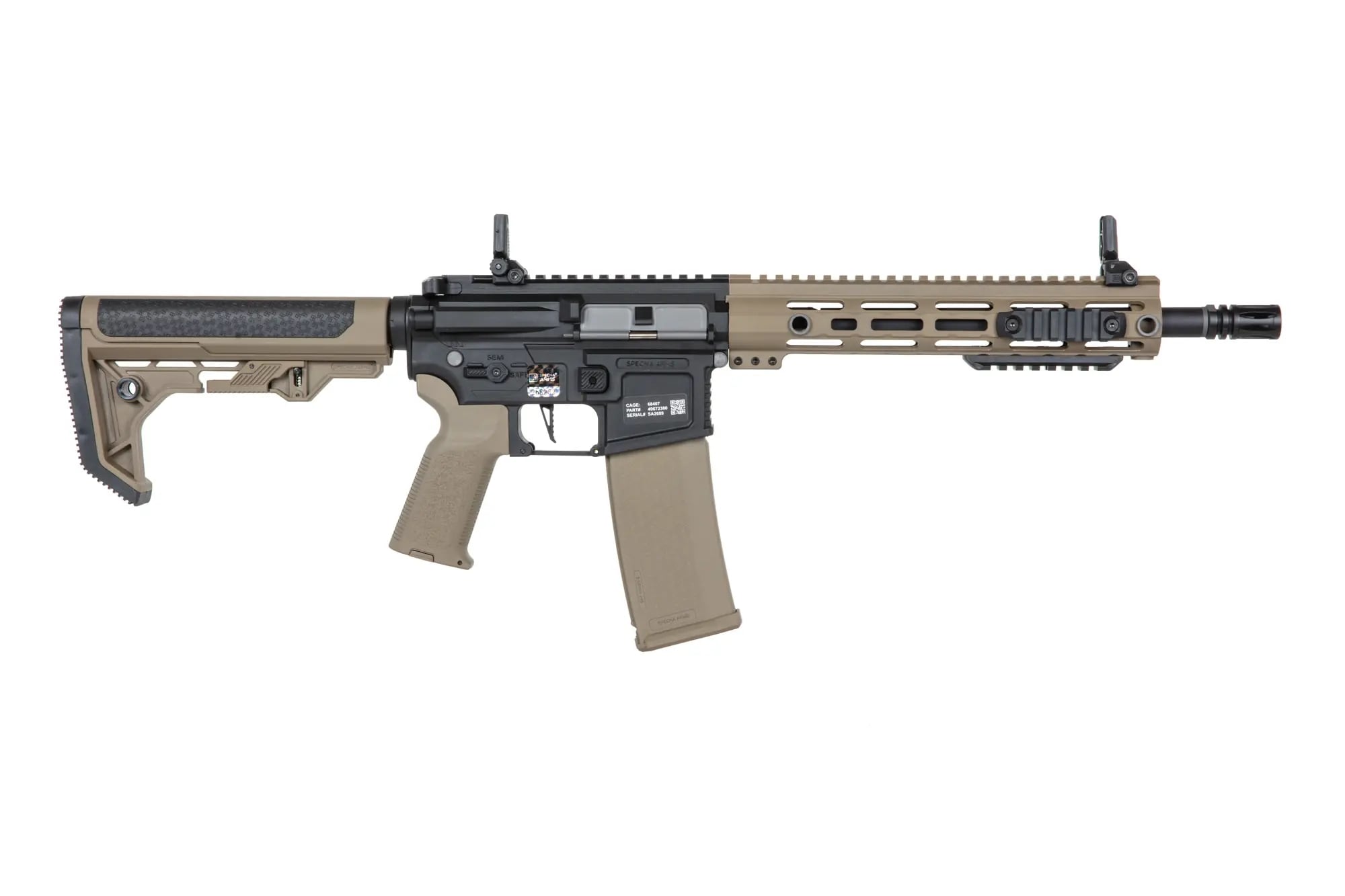 Штурмова гвинтівка AEG Specna Arms SA-F05-RL Flex Light Ops Stock New Receiver Hal ETU - Half-Tan