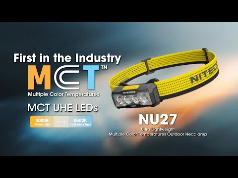 Latarka czołowa Nitecore NU27 Black - 600 lumenów