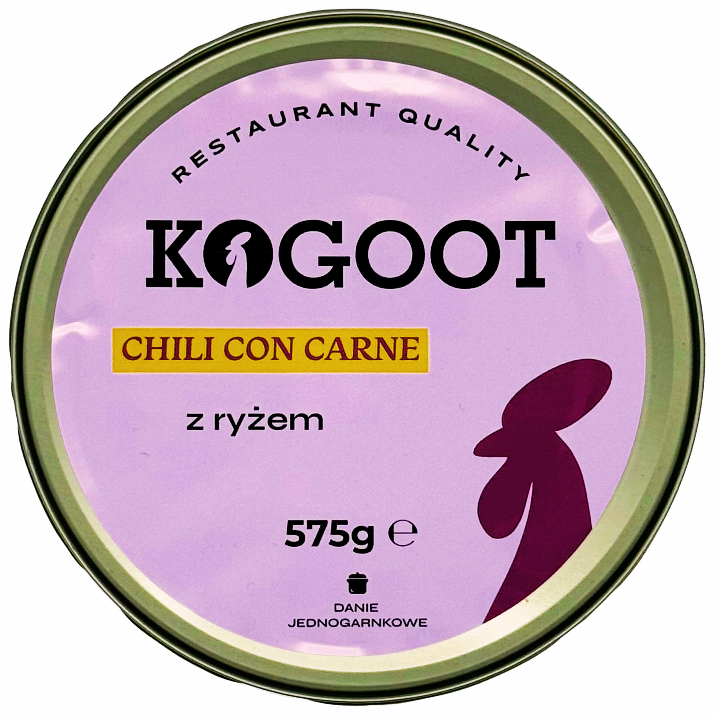 Żywność konserwowana Kogoot - Chili con carne z ryżem 575 g
