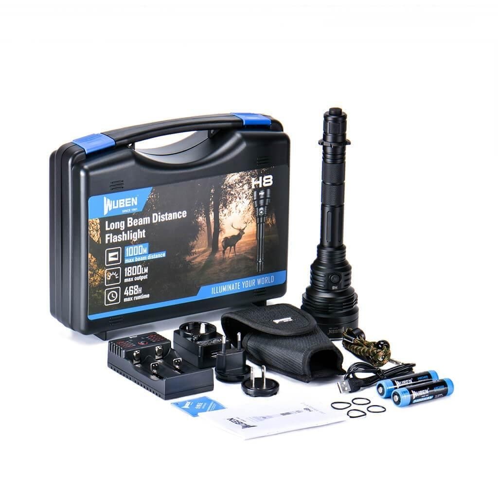 Latarka taktyczna Wuben H8 Standard Kit - 1800 lumenów
