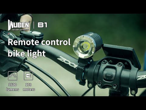 Переднє велосипедне світло Wuben B1 Black - 3600 люменів