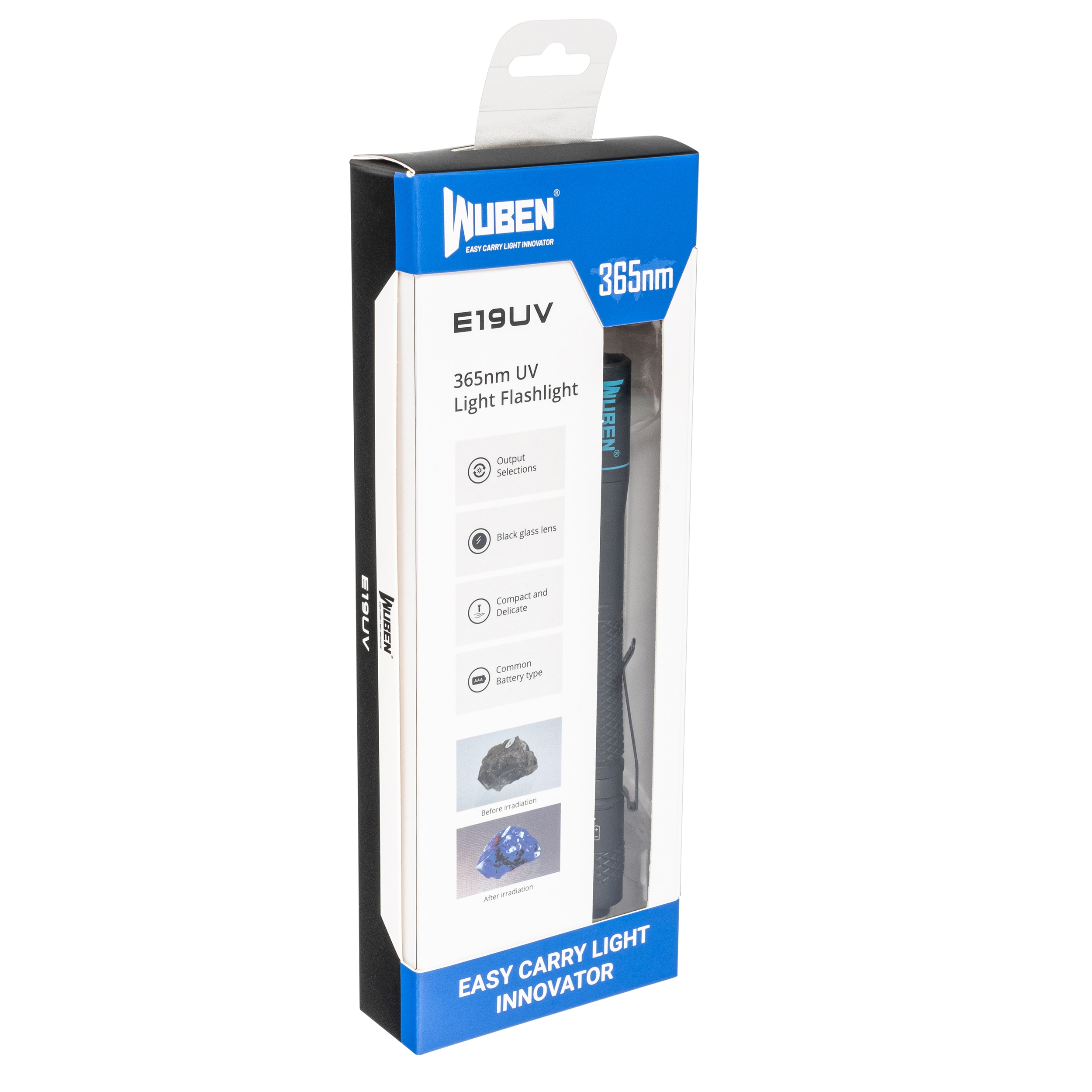 Latarka Wuben E19 UV LED Pen Light - Black