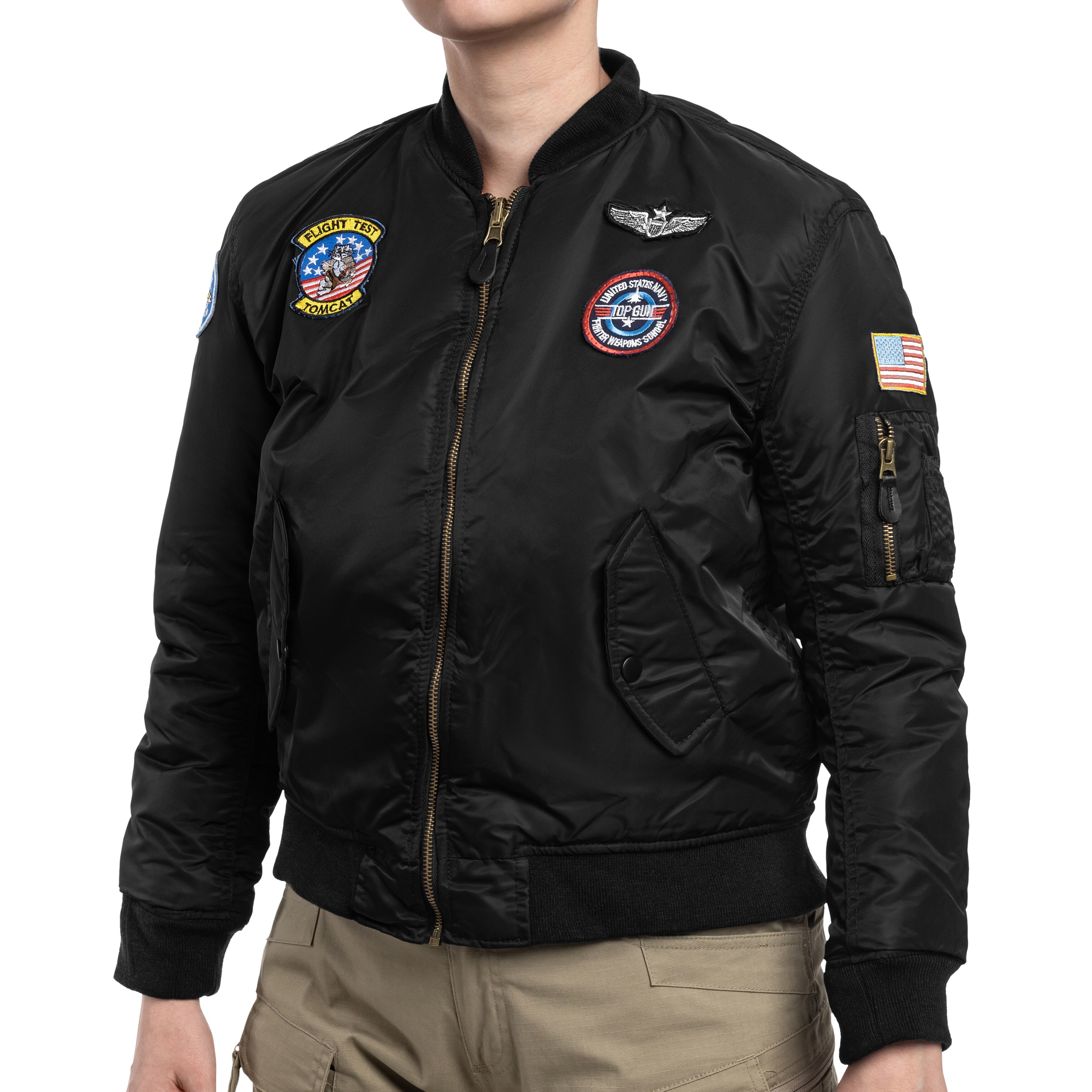Kurtka dziecięca Mil-Tec MA1 Flight Jacket - Black