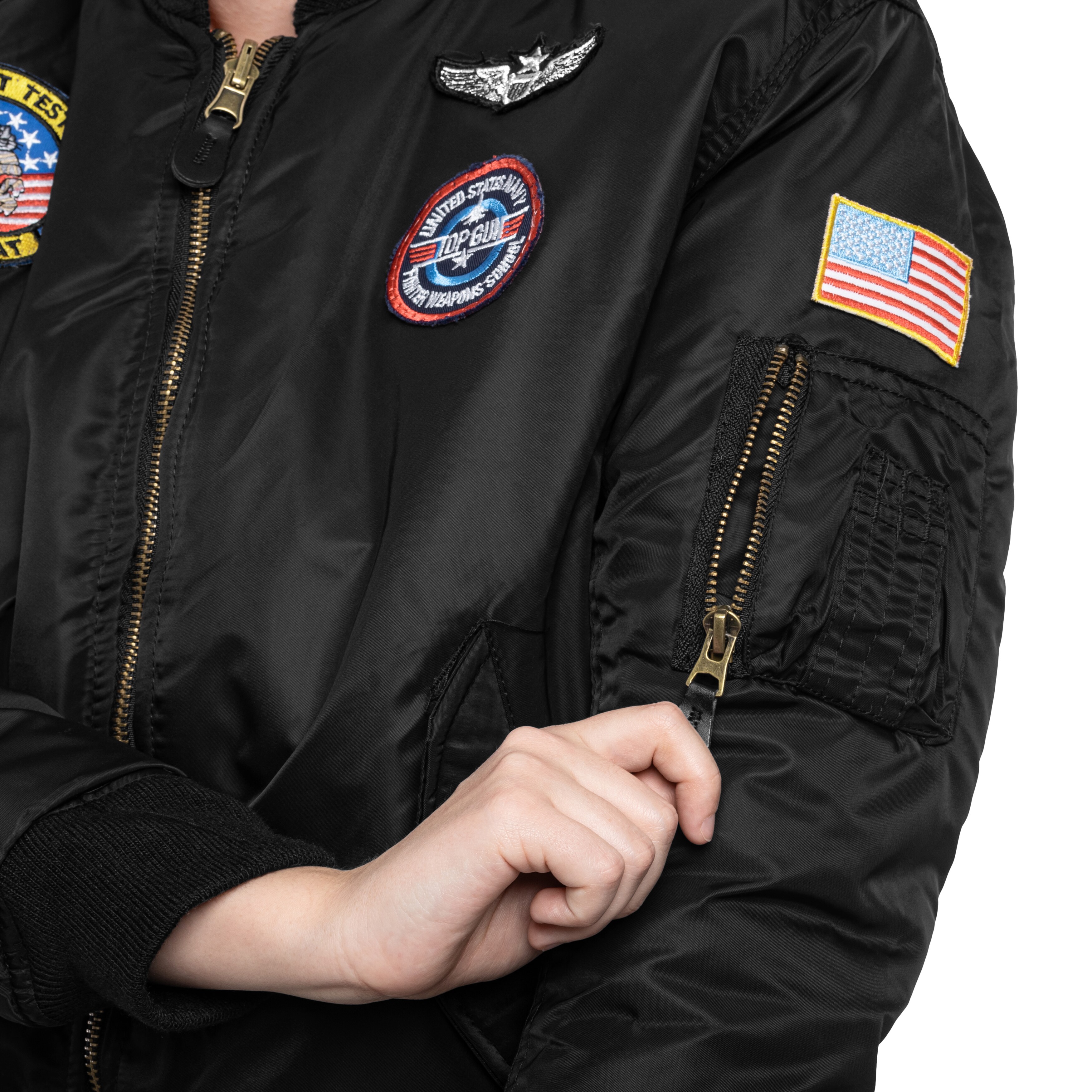 Kurtka dziecięca Mil-Tec MA1 Flight Jacket - Black
