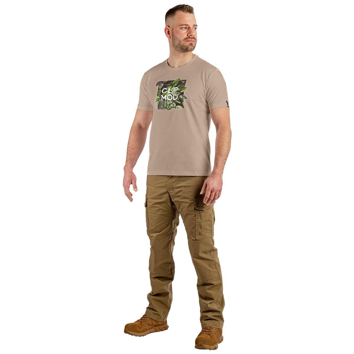 Футболка T-shirt Pentagon CloMod Leaves - Coyote