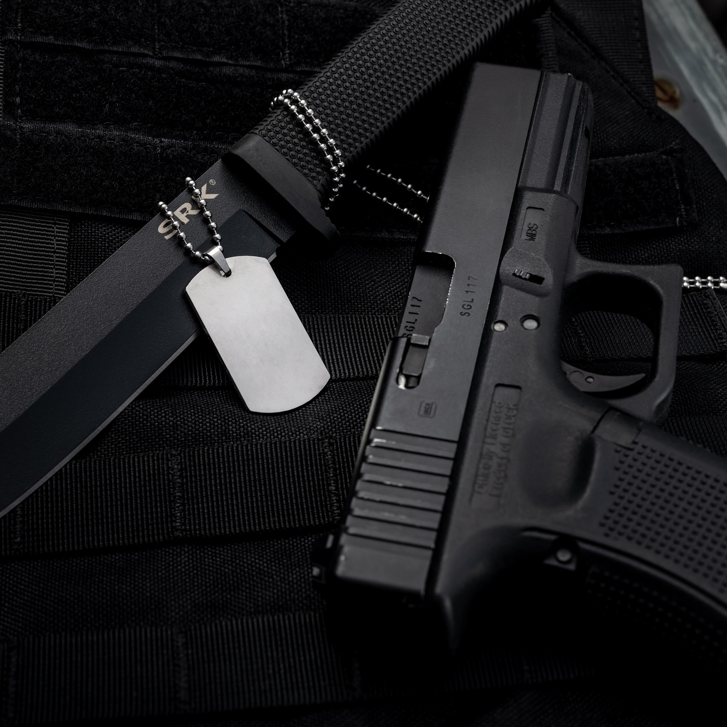 Nieśmiertelnik Piran ze stali nierdzewnej - Surowy