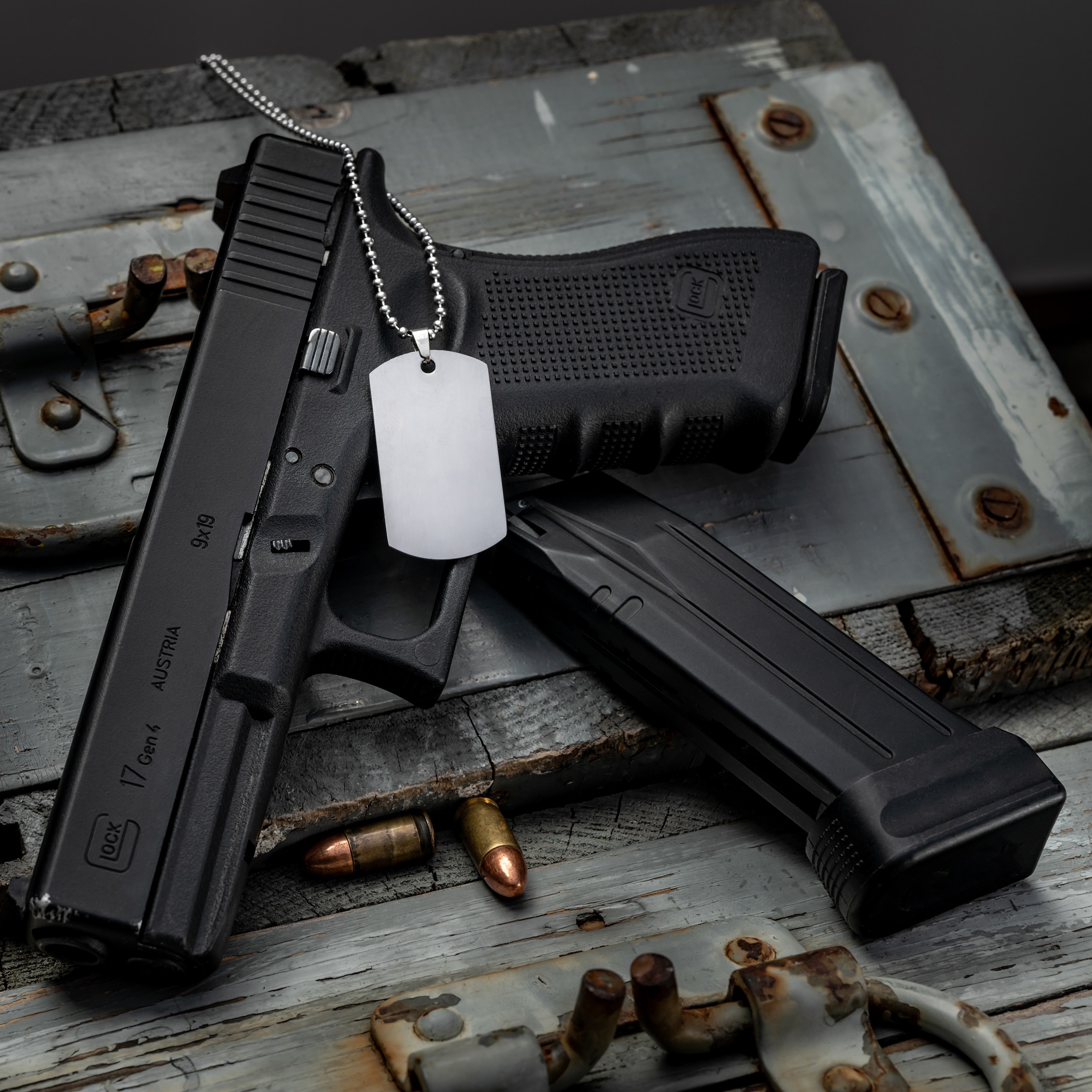 Військовий жетон Piran з нержавіючої сталі - Полірований