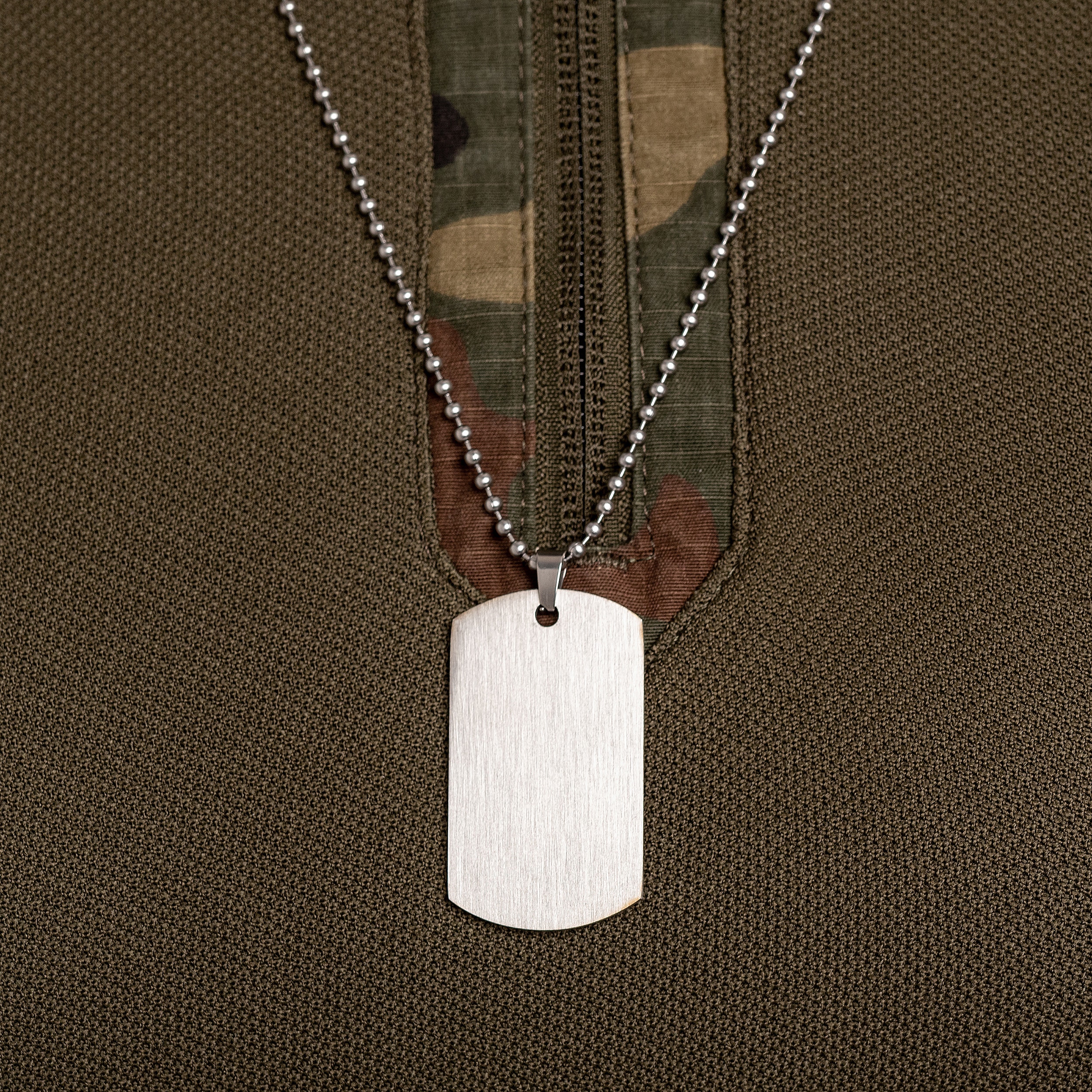 Nieśmiertelnik Piran ze stali nierdzewnej - Satynowy