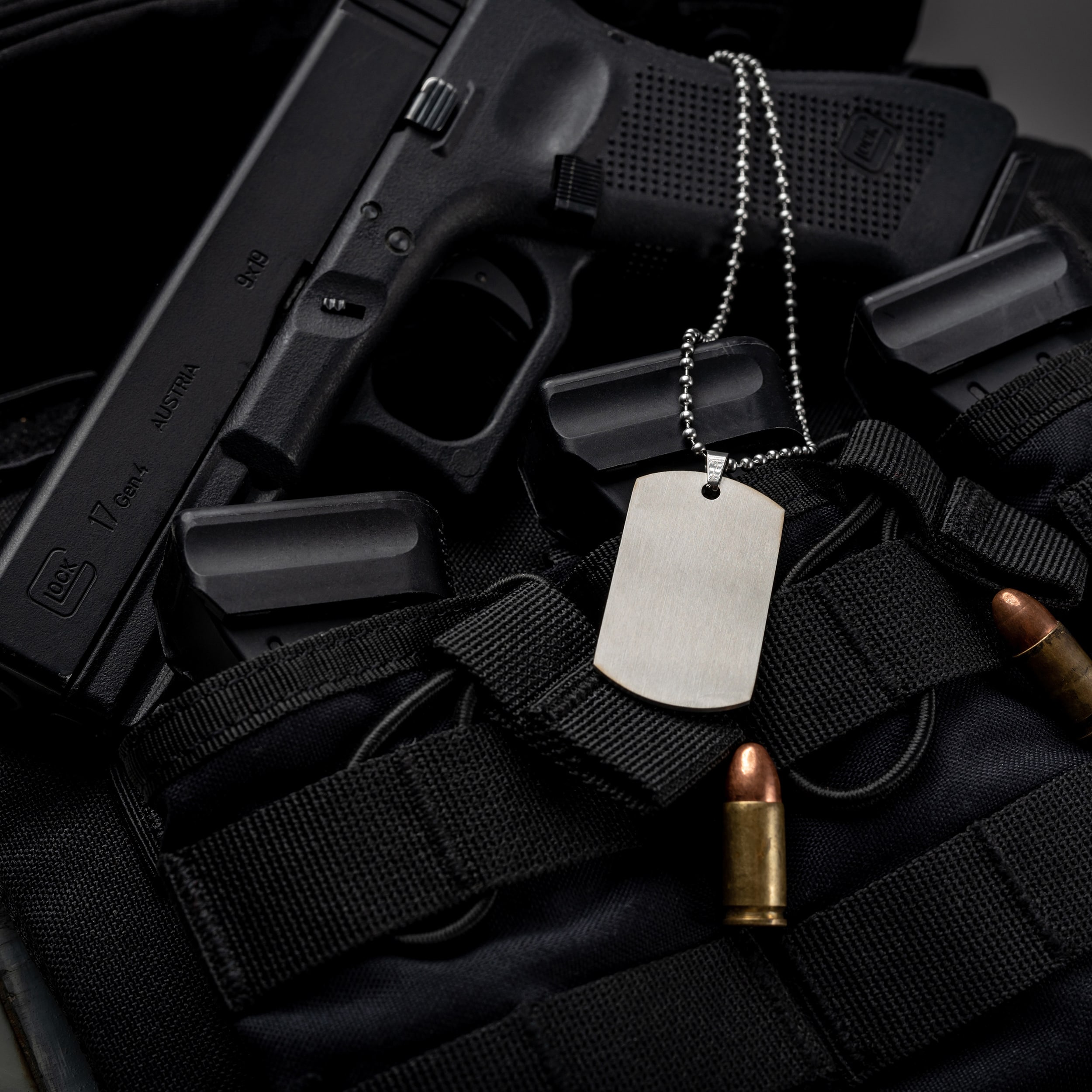 Nieśmiertelnik Piran ze stali nierdzewnej - Satynowy