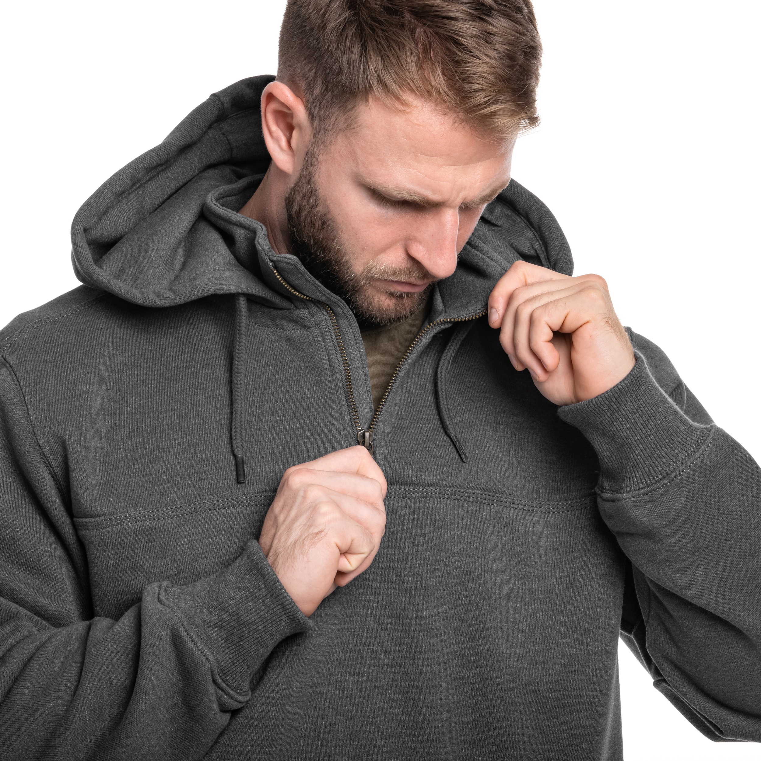 Bluza Carhartt Rain Defender Heavyweight Half Zip - Carbon Heather