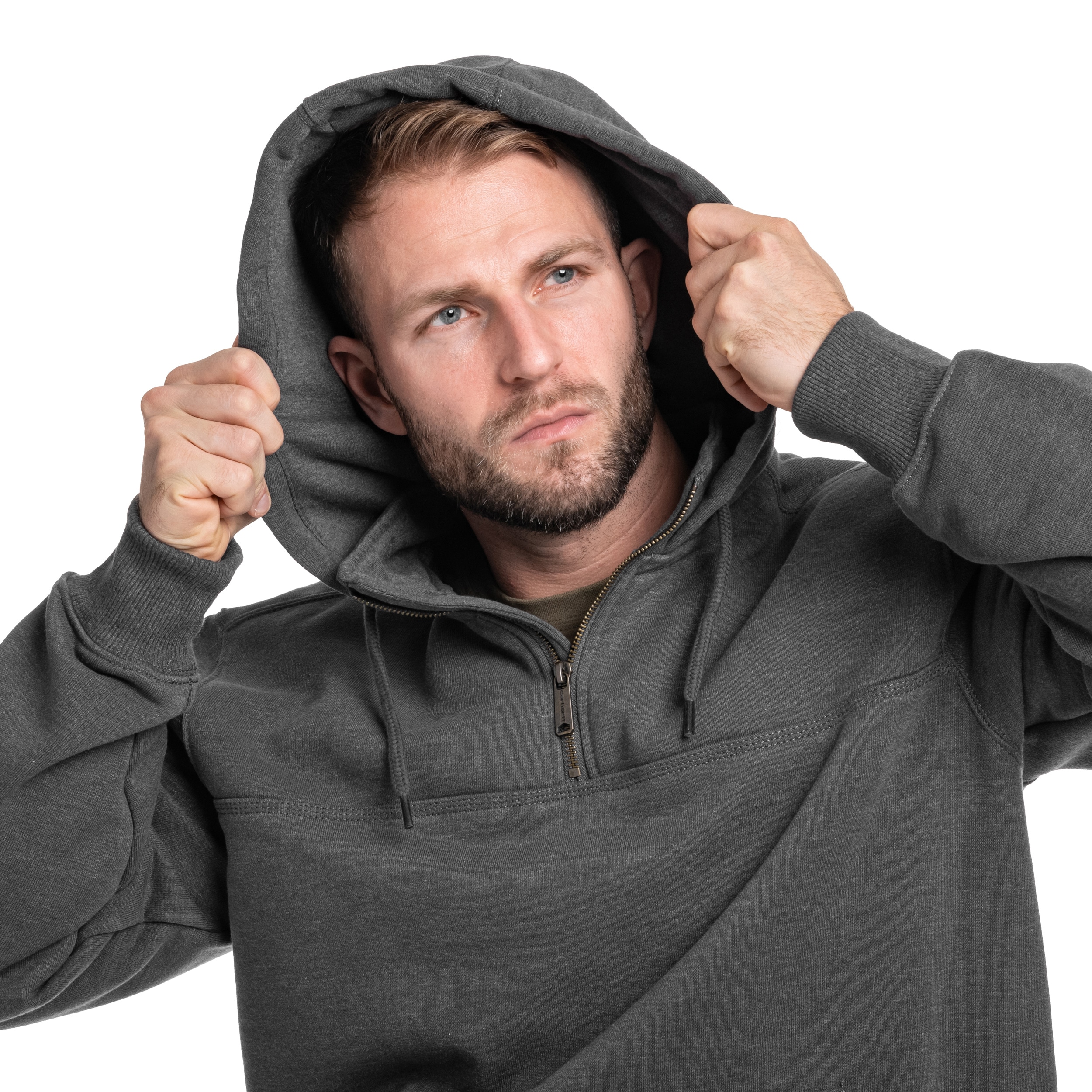 Bluza Carhartt Rain Defender Heavyweight Half Zip - Carbon Heather