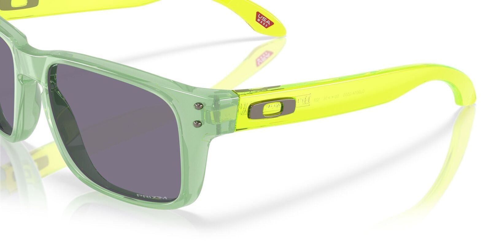 Okulary przeciwsłoneczne Oakley Holbrook XXS - Transparent Jade/Prizm Grey