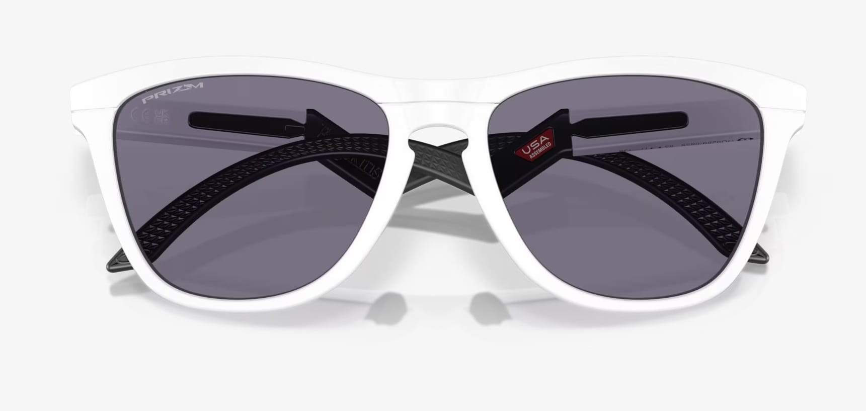Okulary przeciwsłoneczne Oakley Frogskins Hybrid - Matte White/Prizm Grey