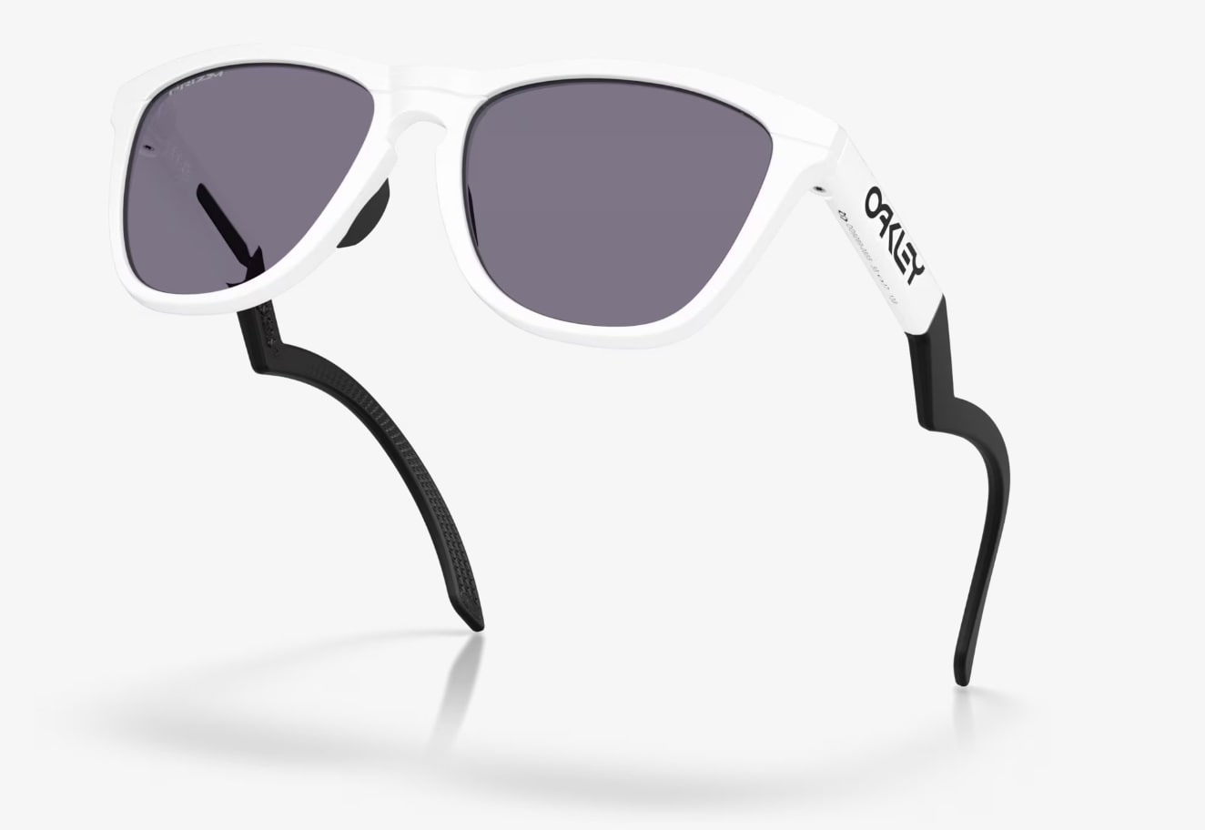 Okulary przeciwsłoneczne Oakley Frogskins Hybrid - Matte White/Prizm Grey