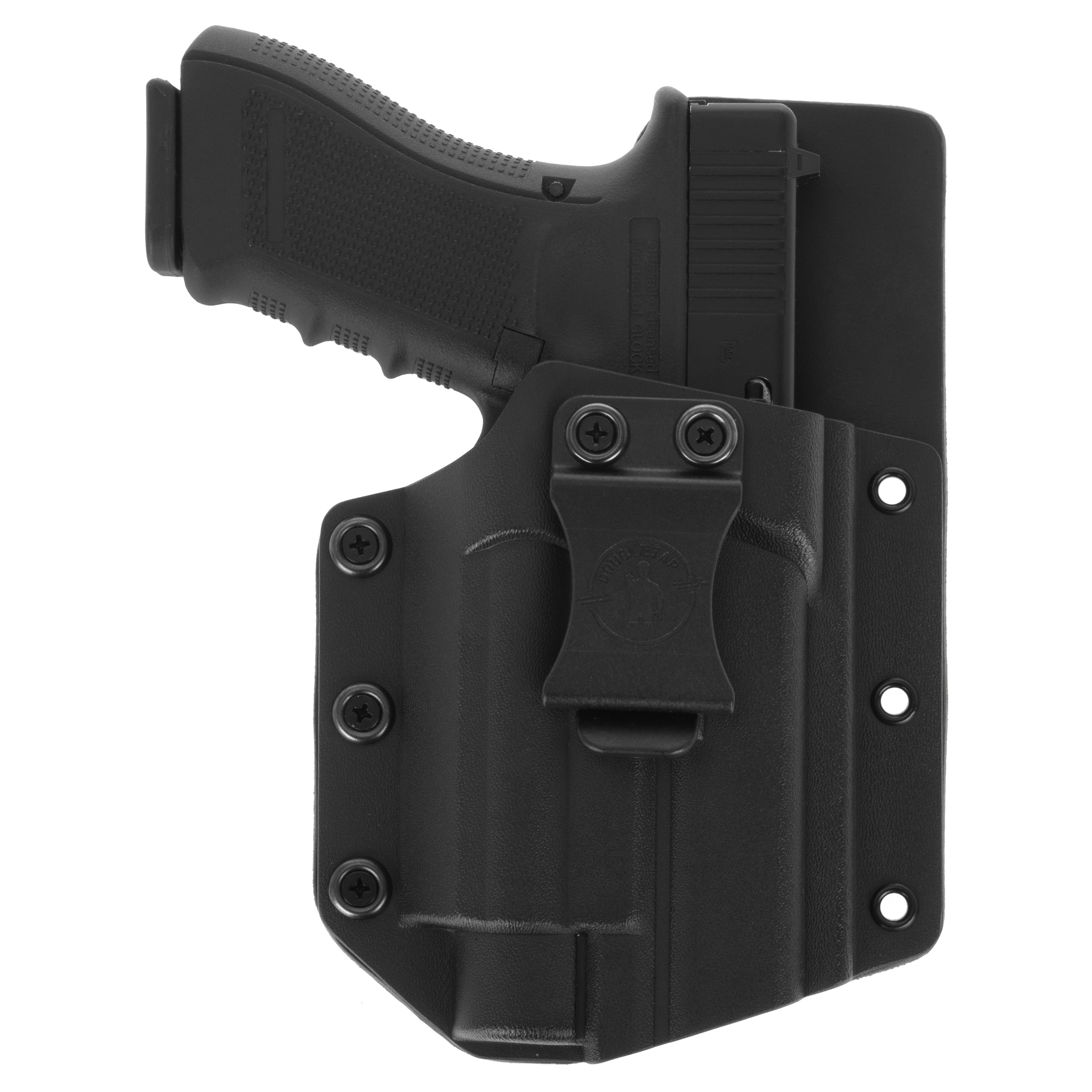 Кобура Doubletap Gear Kydex IBW Hybrid для пістолетів Glock 19 з ліхтариком - Black