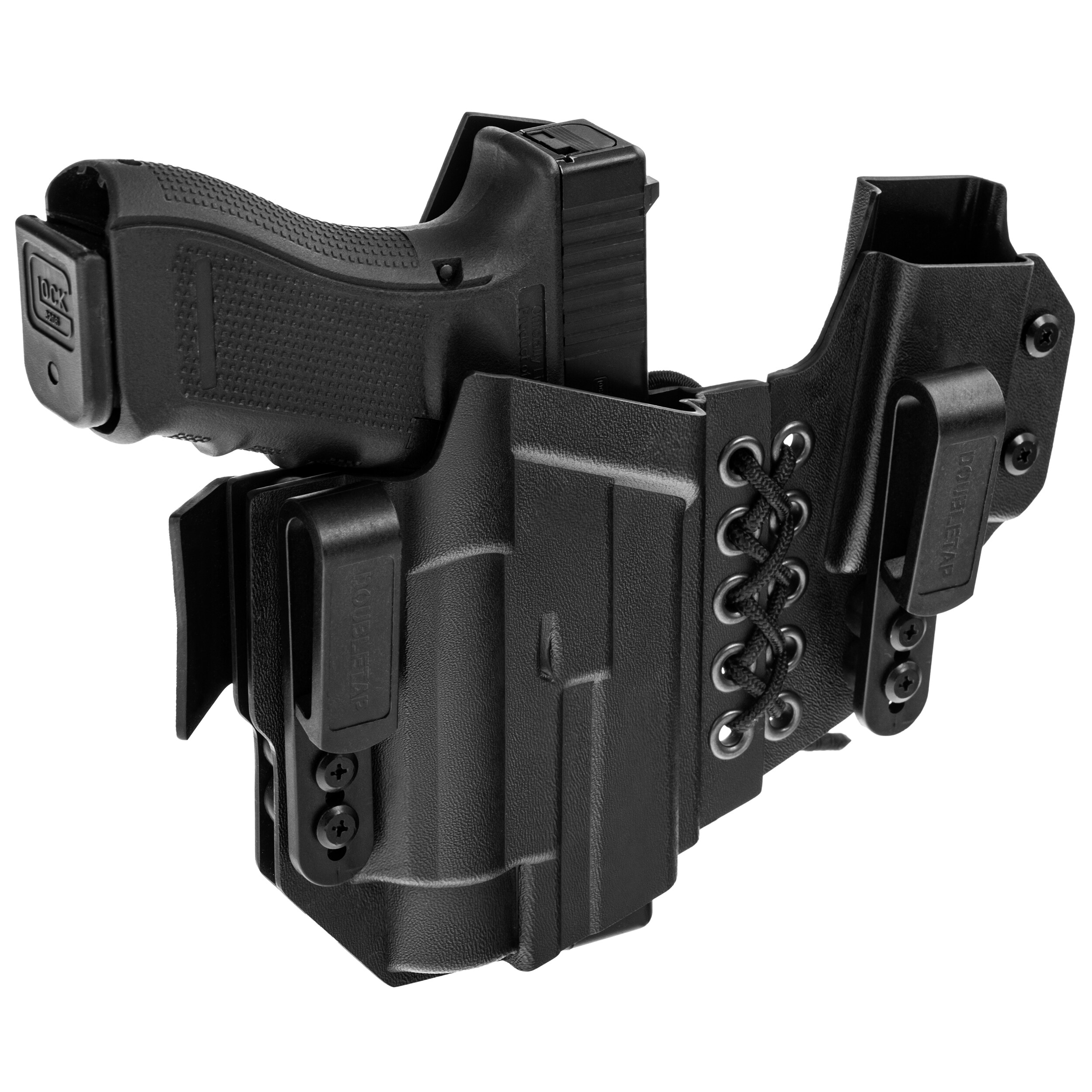 Kabura Doubletap Gear Kydex IWB Appendix Elastic z ładownicą do pistoletów Glock 17 TRL-1 - Black