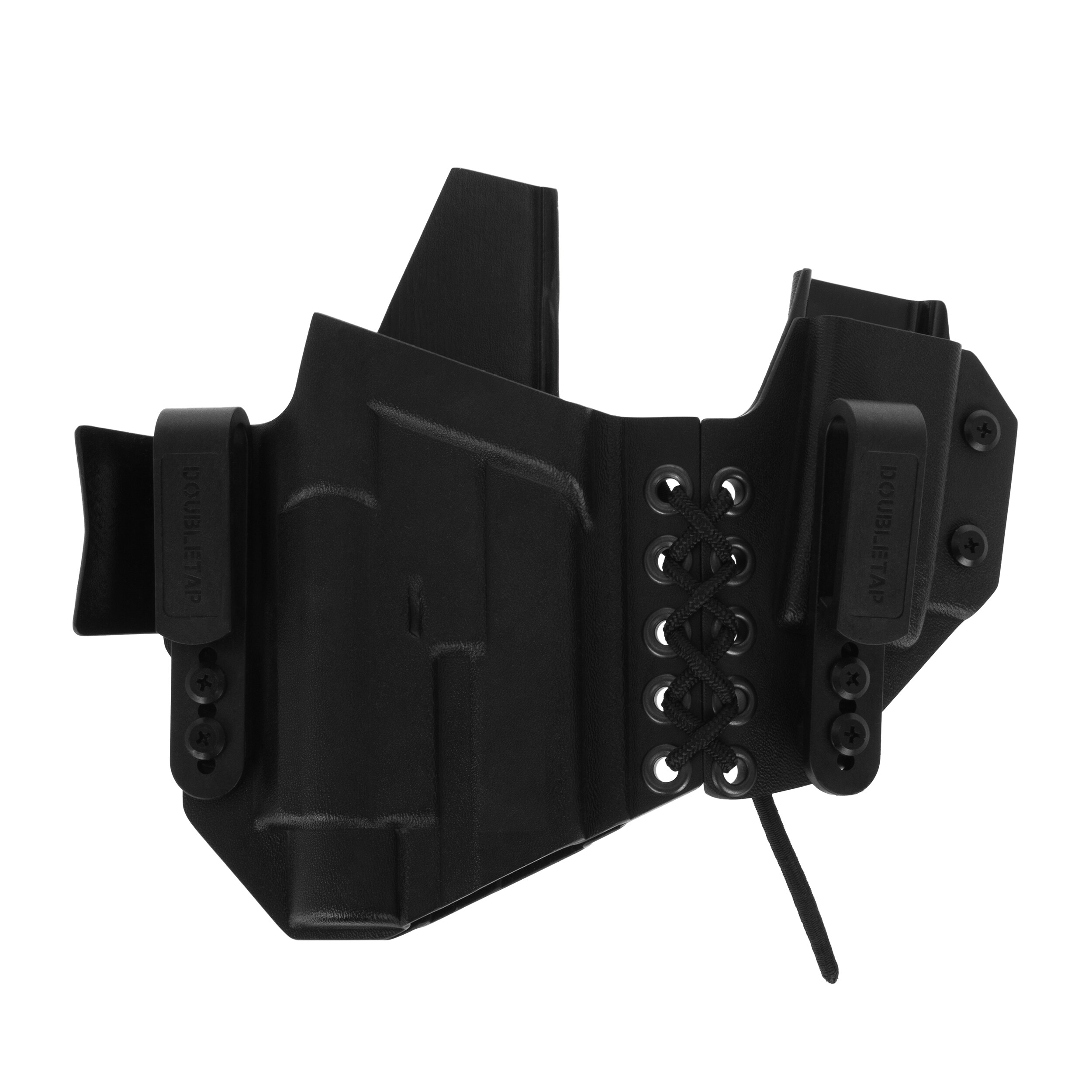 Кобура Doubletap Gear Kydex IWB Appendix Elastic з підсумком для пістолетів Glock 19 TRL-1 - Black