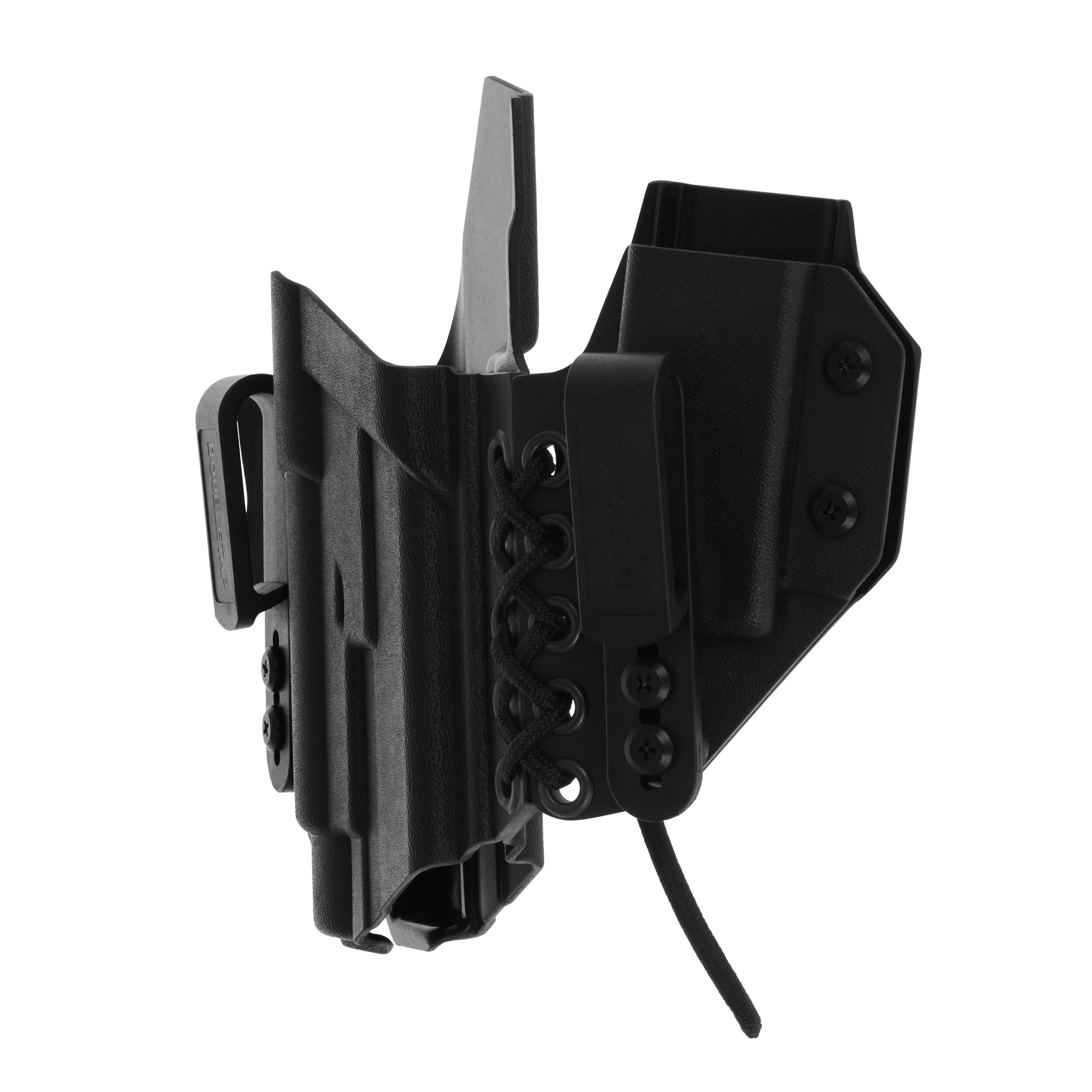 Кобура Doubletap Gear Kydex IWB Appendix Elastic з підсумком для пістолетів Glock 19 TRL-1 - Black