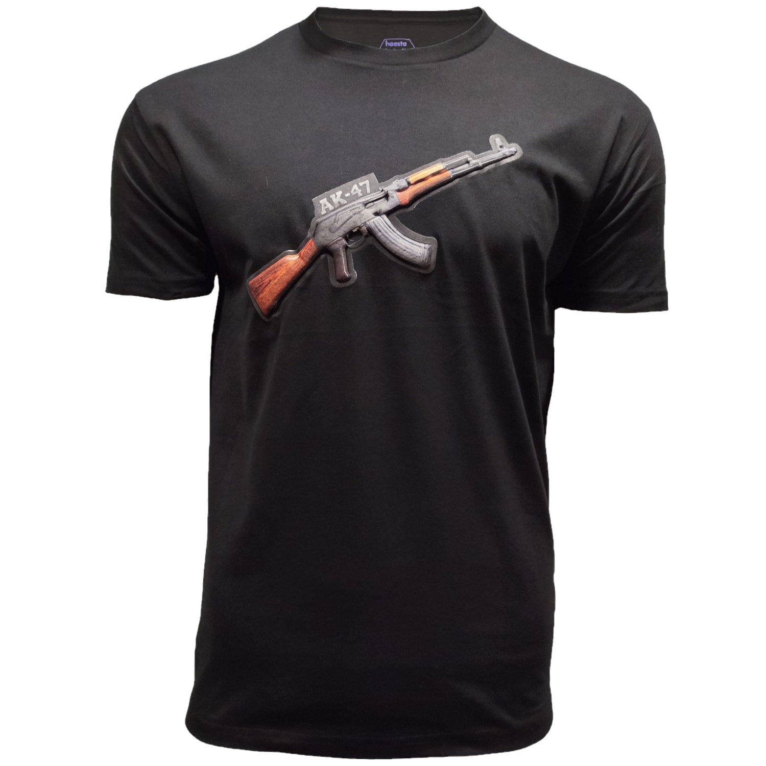 Koszulka T-Shirt Haasta Karabin AK 3D - Czarna