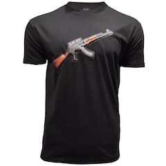 Koszulka T-Shirt Haasta Karabin AK 3D - Czarna