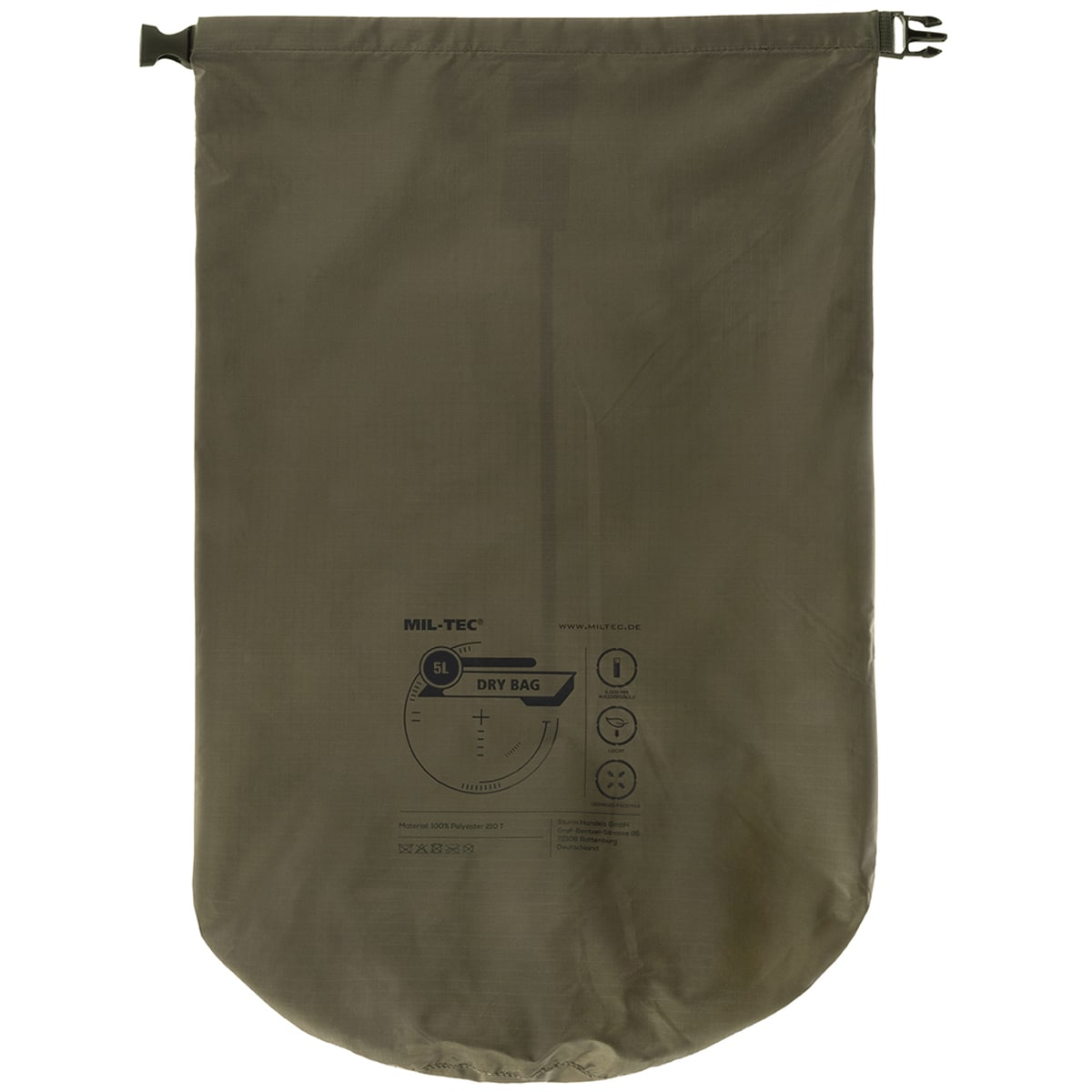 Worek wodoodporny Mil-Tec Drybag 5 l - Olive