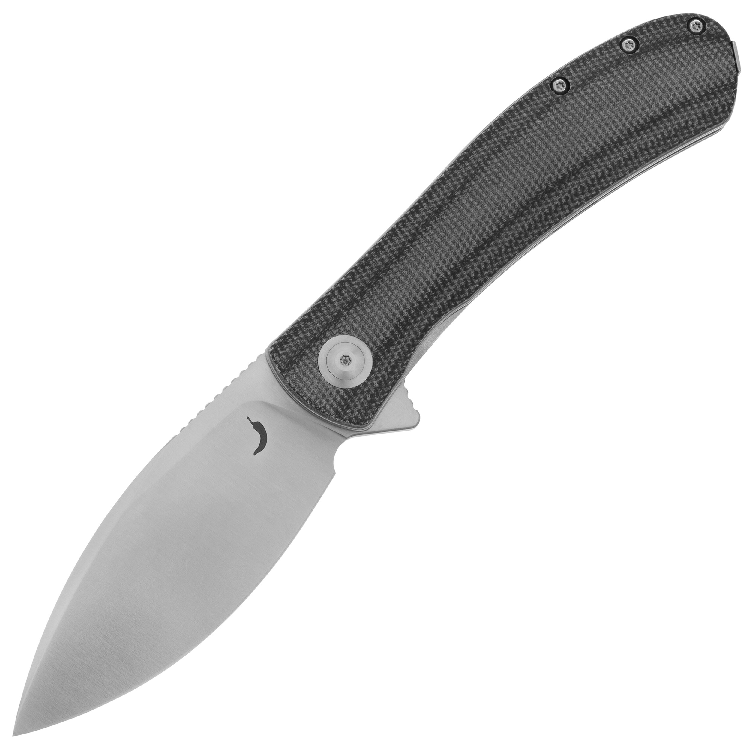 Nóż składany Trollsky Knives Mandu XL Satin D2/Black Micarta