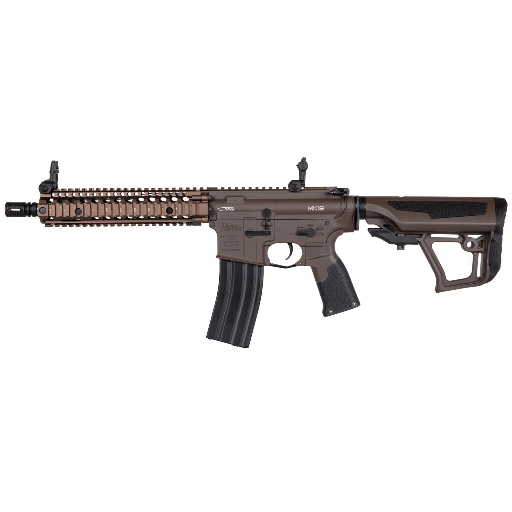 Karabinek szturmowy AEG ICS Daniel Defense MK18 SIII EBB - Bronze