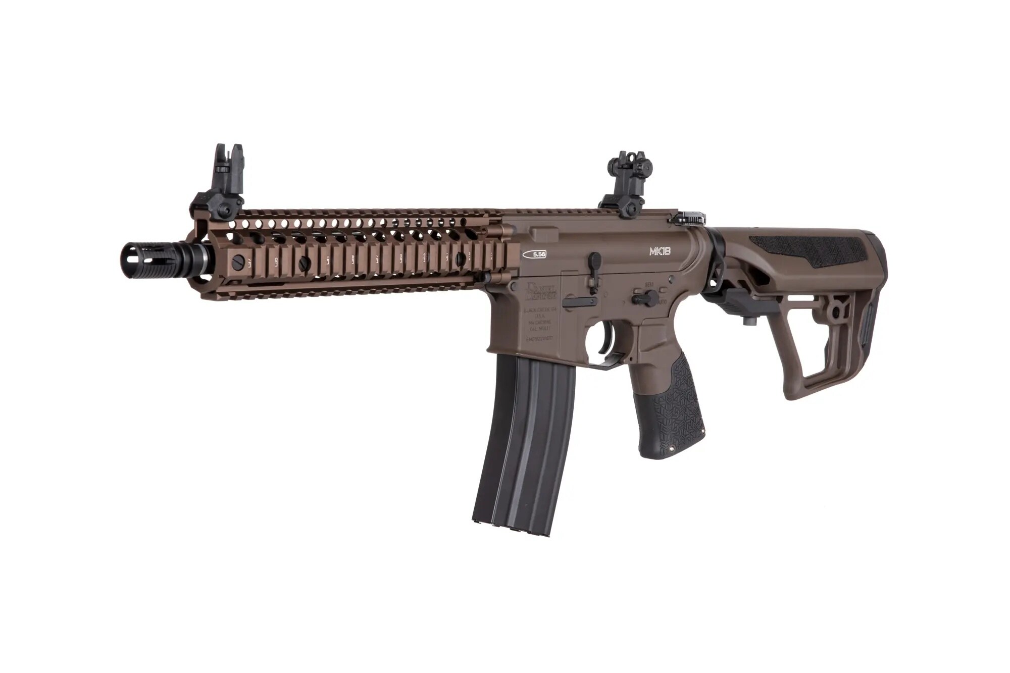 Karabinek szturmowy AEG ICS Daniel Defense MK18 SIII EBB - Bronze