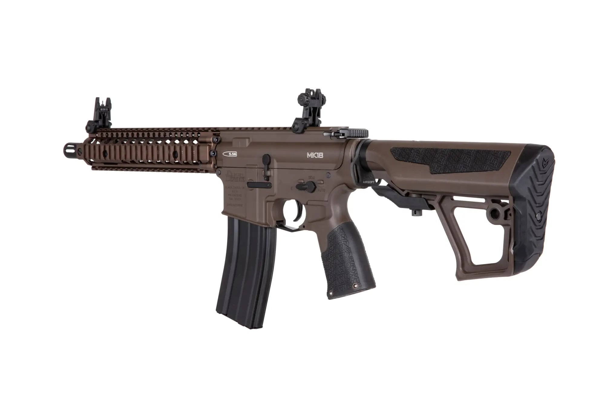 Karabinek szturmowy AEG ICS Daniel Defense MK18 SIII EBB - Bronze