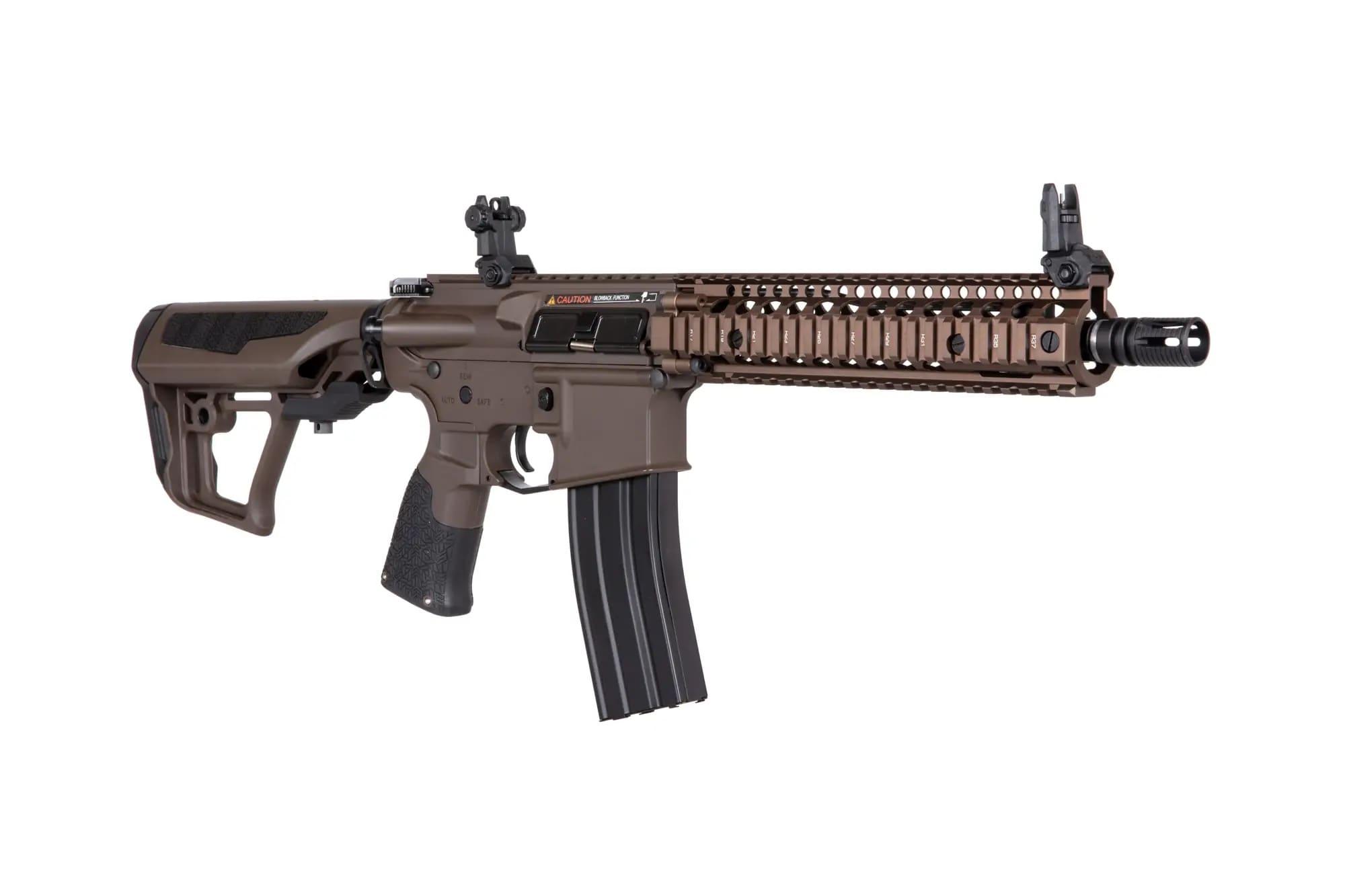 Karabinek szturmowy AEG ICS Daniel Defense MK18 SIII EBB - Bronze